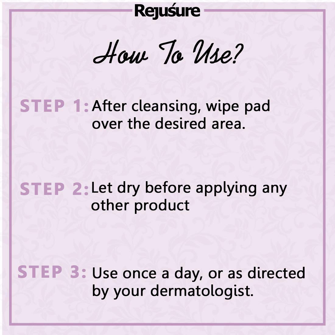 Rejusure cleansing pads - effective makeup removal