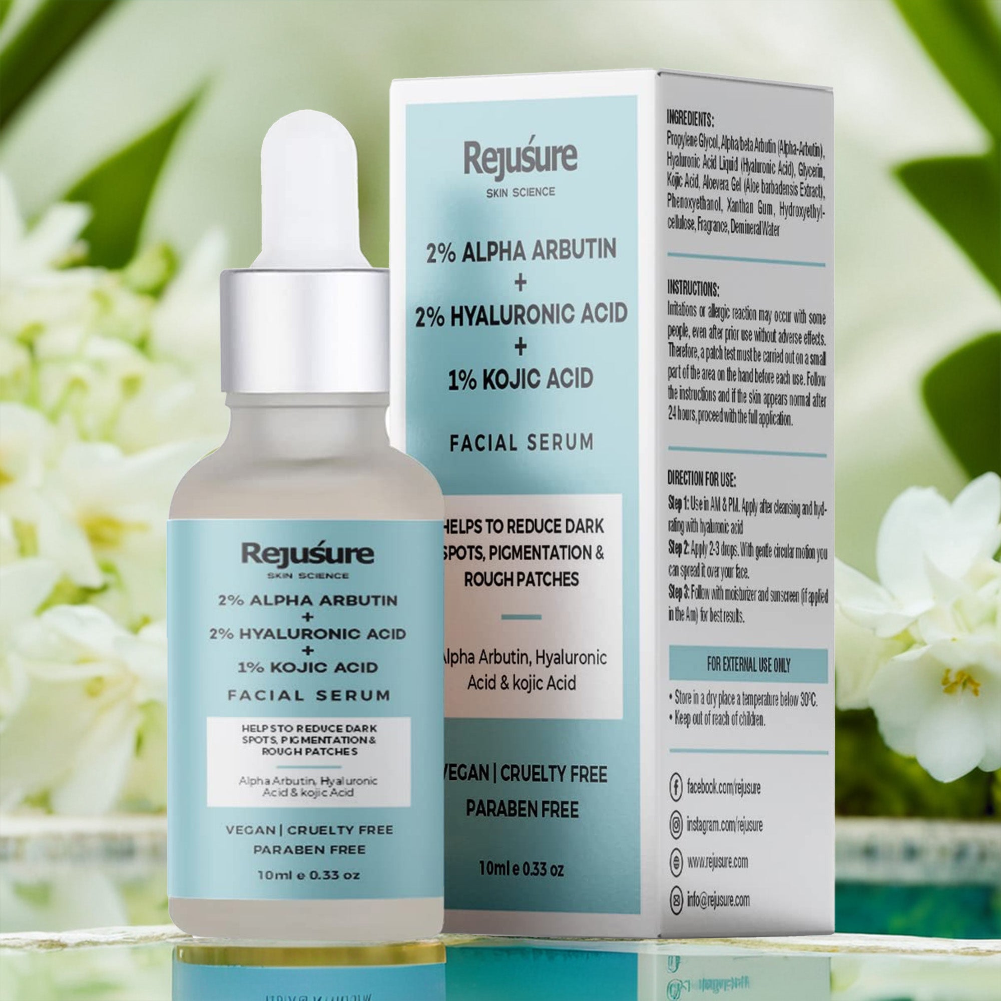 Rejusure Alpha Arbutin Serum - Brightening after gym