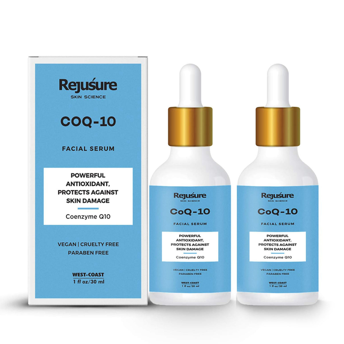 Rejusure COQ10 Face Serum - Lightweight serum for all skin types