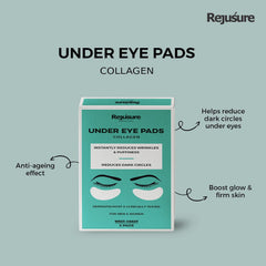 Rejusure Under Eye Pads with Collagen Instantly Reduces Wrinkles, Puffiness, Dark Circles for Men & Women – (5 Pads)