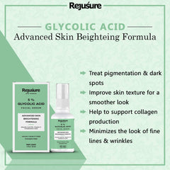 Rejusure Glycolic Acid Serum - Advanced Skin Brightening Formula – 30ml (Pack of 5)
